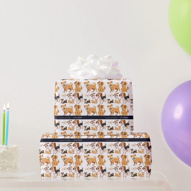 Papier Cadeau Chien (Cadeaux de fête)