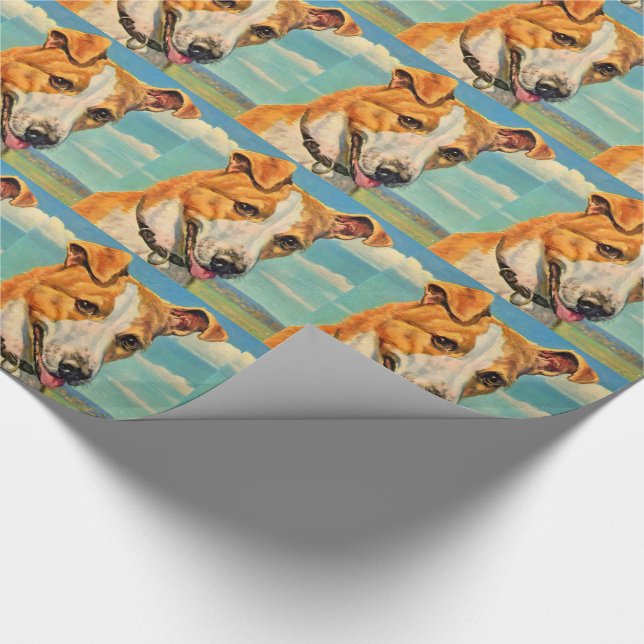 Papier Cadeau chien beau chien (Coin)