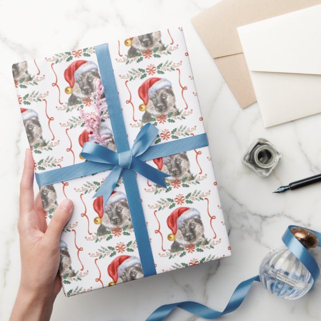 Papier Cadeau Chien berne allemand Motif Noël (Cadeaux)