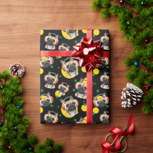 Papier Cadeau Chien Bouledogue Français Cool en Cache-Oreilles R