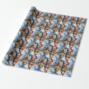 Papier Cadeau Chien Bouvier Australien Red Heeler Noël