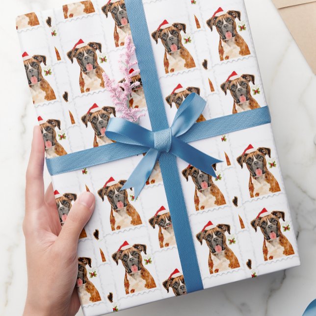 Papier cadeau chien Boxer (Créateur téléchargé)