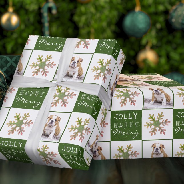 Papier Cadeau Chien Chien Puppy Animaux de compagnie Photo Flèch (Créateur téléchargé)