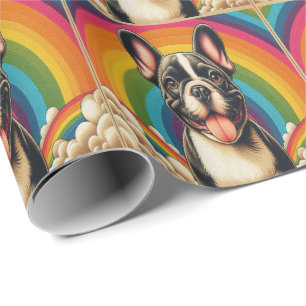 Papier Cadeau Chien de Chien de Chien de Chien de Chien Coloré A