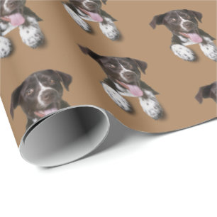 Papier Cadeau chien de garde brun