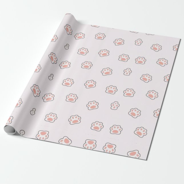 PAPIER CADEAU CHIEN DE LA MAIN (Déroulé)