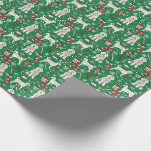 Papier Cadeau Chien de Noël de Labradoodle