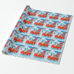 Papier Cadeau Chien de taule français en livraison de Noël Camio<br><div class="desc">Une idée cadeau de Noël parfaite pour quelqu'un qui aime les chiens. Ce chien mignon assis dans le camion de livraison de Noël est un cadeau parfait pour vos amis ou votre famille qui aiment ou possèdent des chiens.</div>