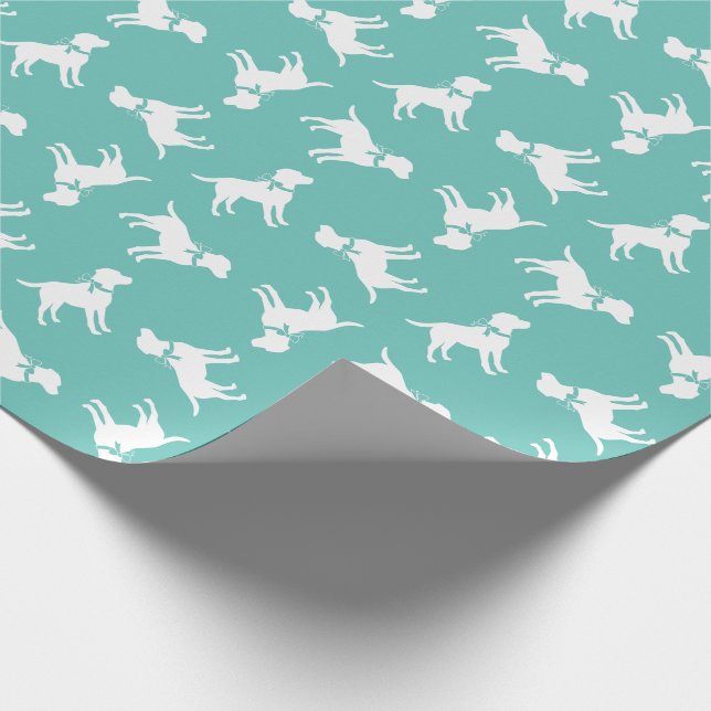 Papier Cadeau Chien du Labrador du Black Lab (Coin)