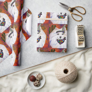 Papier Cadeau Chien Esquimau Américain