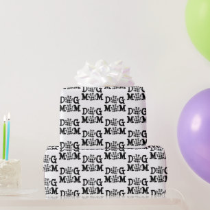 Papier Cadeau Chien Maman Buffalo Plaid Chien Prints