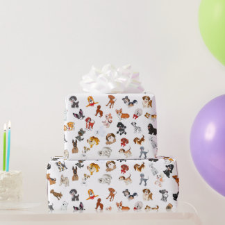 Papier Cadeau Chien Party