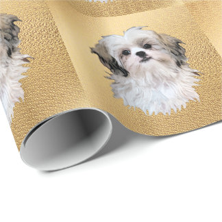 Papier Cadeau Chiens Artistiques - Chih Tzu