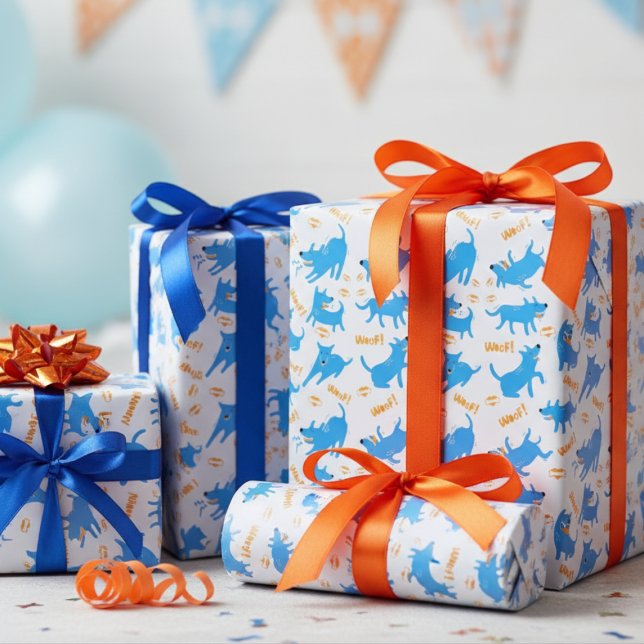 Papier Cadeau Chiens comiques (Créateur téléchargé)