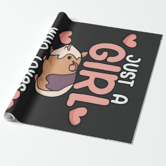 Papier Cadeau Chiens de Guinée | Fille qui aime les cochons de G