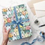 Papier Cadeau Chiens empilés à la menthe et au vert<br><div class="desc">Explorez le délicieux papier d'emballage Mint & Green Stacked Dogs,  présentant de charmants chiens empilés principalement dans les tons verts. Idéal pour les amateurs de chiens et tous ceux qui aiment le design classique mais ludique!</div>