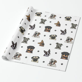 Papier Cadeau Chiens et pattes