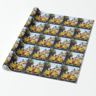 Papier Cadeau Chiens/laboratoires dans des casquettes