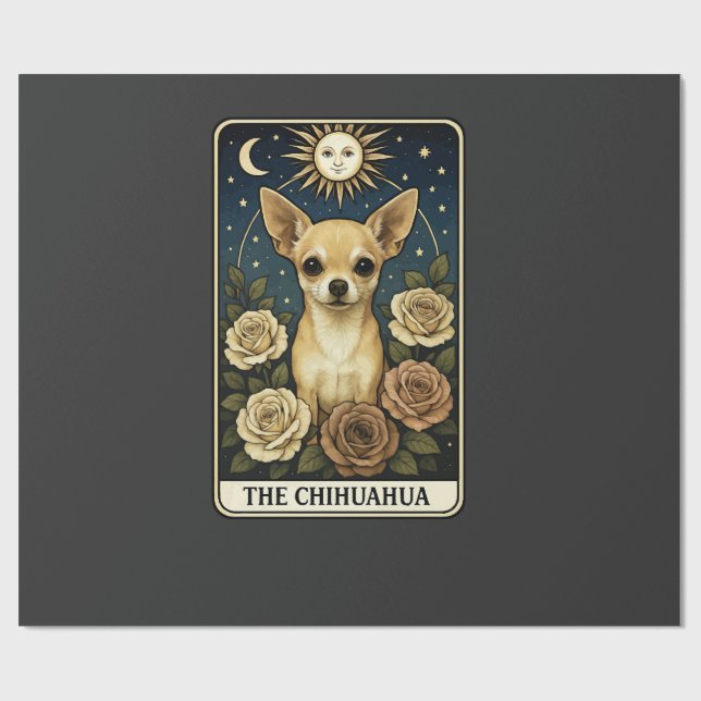 Papier Cadeau Chihuahua (Plat)