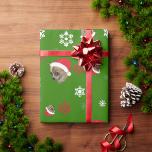 Papier Cadeau Chihuahua Chi Chapeau de Père Noël