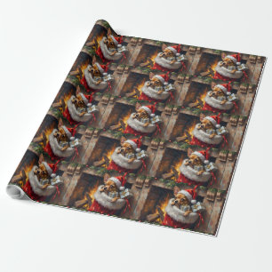 Papier Cadeau Chihuahua Chien Étonnement Art de la Chaussette de