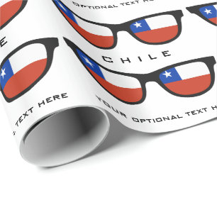Papier Cadeau Chile Shades texte personnalisé et emballage cadea