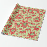 Papier Cadeau Chili Pepper Christmas Poinsettia<br><div class="desc">Envelopper le papier avec du piment dans un cercle pour ressembler à une fleur de poinsettia.</div>