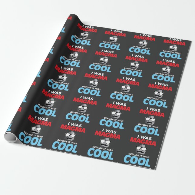 Papier Cadeau Chimie de la science de magma de roche plutonique (Déroulé)