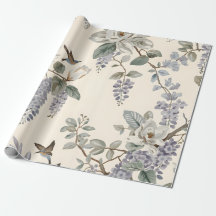 Chinoiserie Élégante Fleurs et Oiseaux