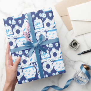 Papier Cadeau Chinoiserie Ginger Jar Jars 