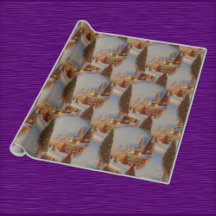 Chintzy Village Christmas Tree Snow Globe Motif