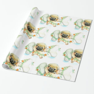 Papier Cadeau Chiot avec os