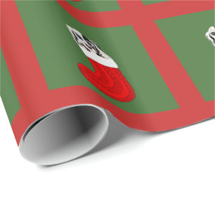 Papier Cadeau Chiot et chaussette