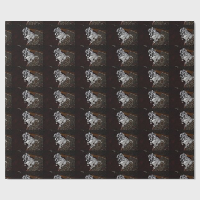 Papier Cadeau Chiote Setter Anglais (Plat)