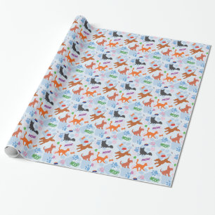 Papier Cadeau Chiots et chatons