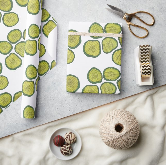 Papier Cadeau Chips de poulet Green Kosher Dill Pickle Chip Food (Artisanat)