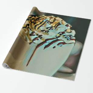 Papier Cadeau Chocolat à la crème glacée