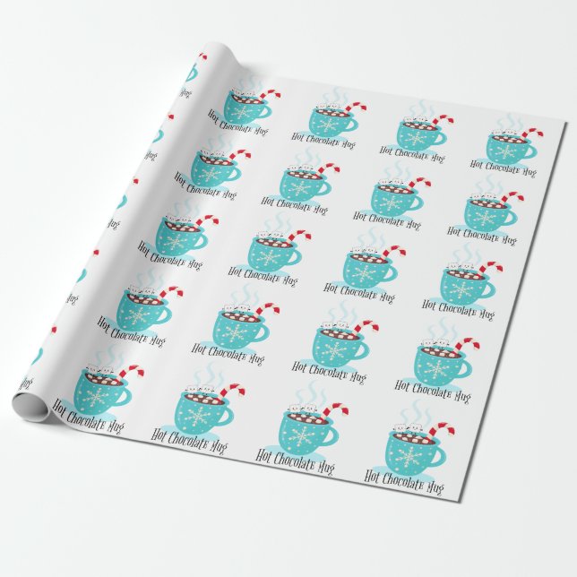 Papier Cadeau Chocolat chaud (Déroulé)