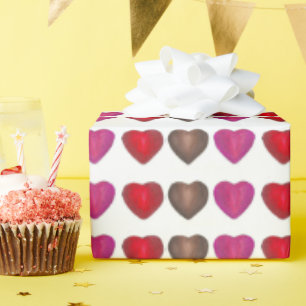 Papier Cadeau Chocolat Coeurs bonbons Saint Valentin Amour Impri