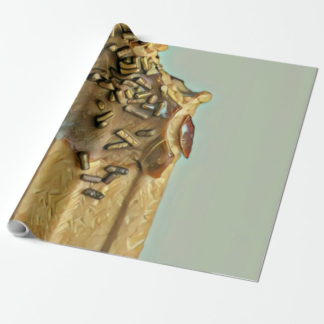 Papier Cadeau Chocolat glacé popsicle (Déroulé)