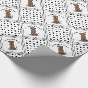 Papier Cadeau Chocolat Lab Maman (Labrador Retriever Mom) mignon