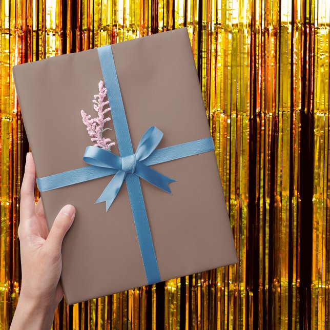 Papier Cadeau Chocolat Pudding couleur solide (Créateur téléchargé)