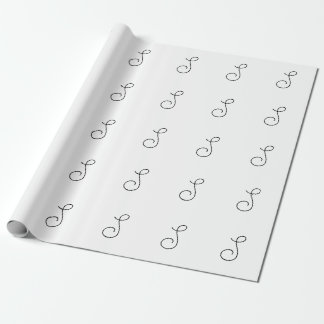 Papier Cadeau Choisissez votre propre lettre | Style de police :