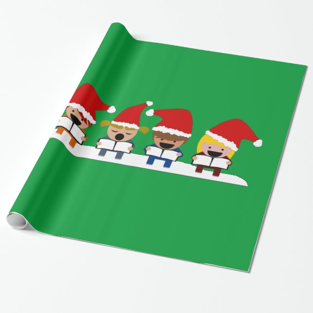 Papier Cadeau Chorale de Noël pour bébé (Déroulé)