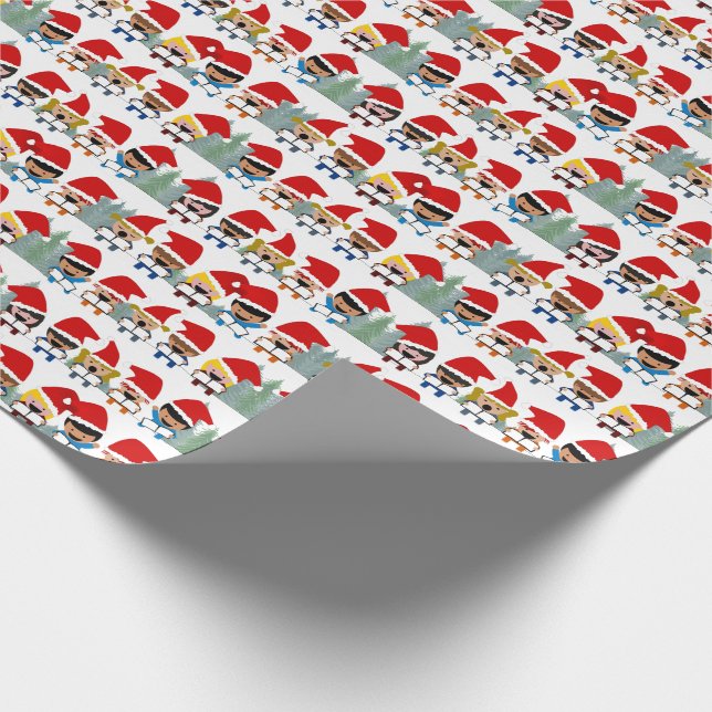 Papier Cadeau Chorale de Noël pour enfants (Coin)