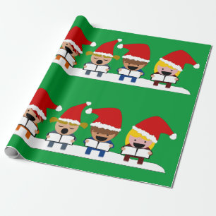Papier Cadeau Chorale d'enfants de Noël