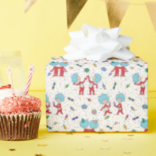 Papier Cadeau Chose Une Chose Deux Célébration Motif