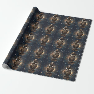 Papier Cadeau Chouette à vapeur