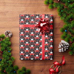 Papier Cadeau Chouette d'art populaire
