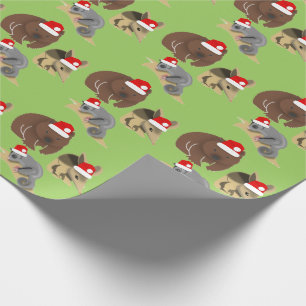 Papier Cadeau Christmas Australian Baby Animals